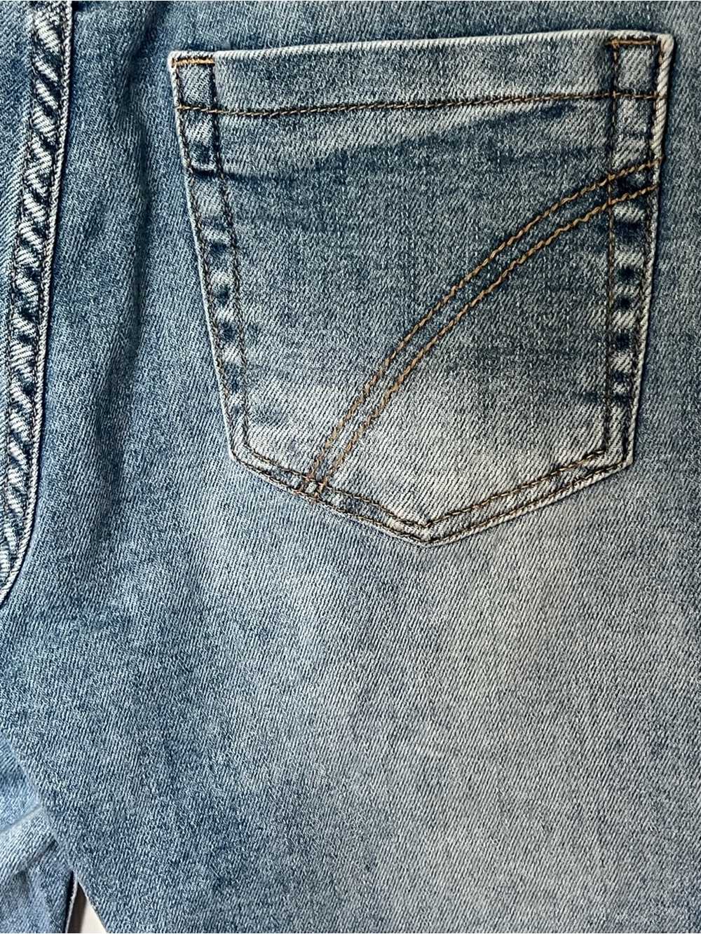 Naiif Italia Light Wash Distressed Blue Stretch Denim Skinny Jeans Sz S - Picture 8 of 15